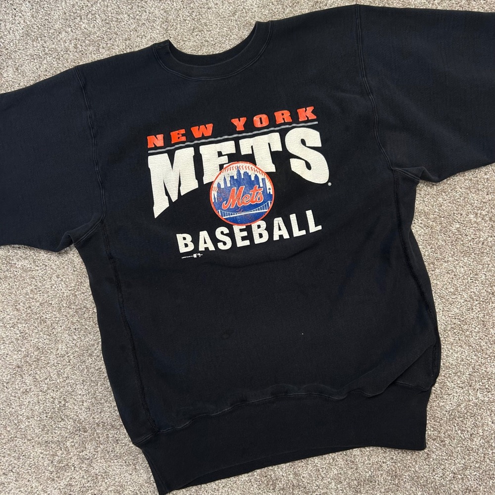 Vintage 90s Champion Reverse Weave New York Mets Sweatshirt Men Size XXL MLB